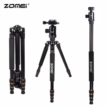 Zomei Z668 Z-668 Профессиональный Фотографический Дорожный Компактный Алюминиевый Тяжелый Стабильный Штатив-Монопод с Шаровой Головкой для Цифровой Зеркальной Камеры