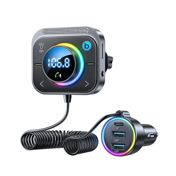 Автомобильный Bluetooth-передатчик Автомобильное зарядное устройство MP3-плеер FM-передатчик