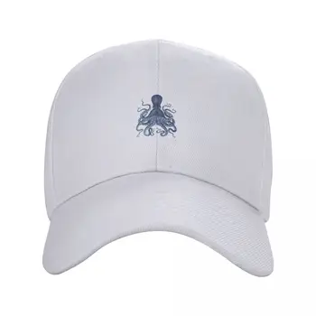 Акварельно-синяя винтажная бейсболка с осьминогом, шляпы boonie, шляпа для папы, шляпа для гольфа, мужская женская кепка, мужская