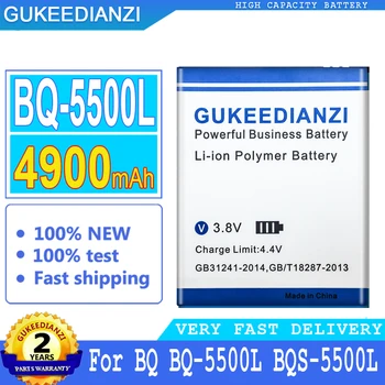 Аккумулятор GUKEEDIANZI емкостью 4900 мАч BQ5500L для мобильного телефона BQ BQ-5500L Bateria