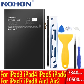Аккумулятор для планшета NOHON Для Apple iPad 6 5 4 3 7 8 Air 2 Air2 Сменный Литий-полимерный Bateria A2270 A1547 A1484 A1474 A1389