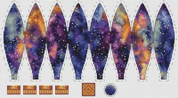 Блестящее Звездное Небо 46-29 Наборы для Рукоделия и Вышивания Крестиком Craft Хлопчатобумажный Холст