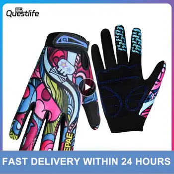 Велосипедные перчатки с полными пальцами, Противоскользящие, от падения, термальные, для MTB велосипеда, Велосипедные Перчатки для занятий спортом на открытом воздухе, Перчатки для фитнеса, Аксессуары