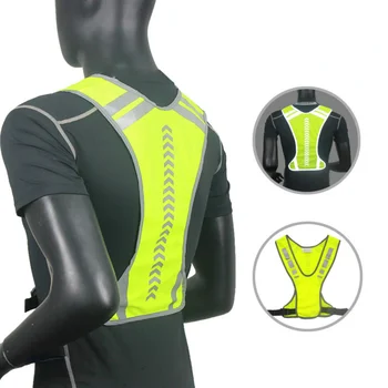 Велосипедный светоотражающий жилет, безопасная куртка с высокой видимостью для ночной езды, бега трусцой, езды на велосипеде, мотоцикле, спорта на открытом воздухе, жилет