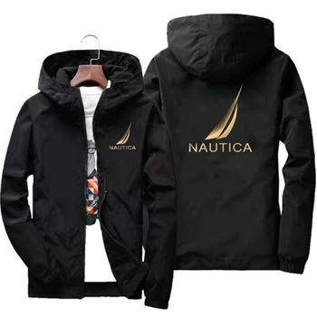 Весенне-осенняя мужская ветровка NAUTICA, альпинистский плащ, мужская летняя куртка, уличное водонепроницаемое пальто, куртка для рыбалки