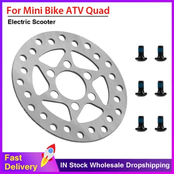 внешний диаметр тормозного диска 90 мм для мини-велосипеда квадроцикла ATV электрический скутер мотоцикл 6 отверстий с винтами