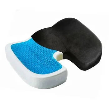 Гелевая Ортопедическая подушка с эффектом памяти из пены U-Образный Копчик, Массажное сиденье для путешествий, Автомобильное Офисное кресло, Защищающее Здоровое Сидение, Дышащие подушки