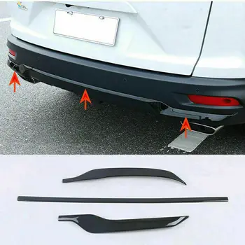 Глянцевая Черная накладка на кромку заднего бампера автомобиля для Honda CRV CR-V 2020-2022