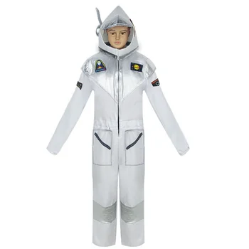 Детская вечеринка, космическая одежда астронавта, представление в детском саду, Хэллоуин, Праздничная вечеринка, космический костюм Унисекс для детей