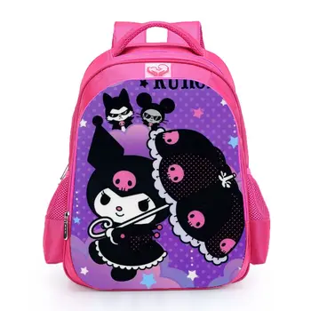 Детская школьная сумка Санрио Куроми, холщовый мультяшный студенческий милый рюкзак для мальчиков и девочек, дорожная сумка my melody satchel