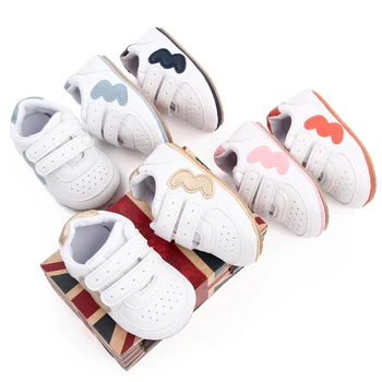 Детские кроссовки TPR-подошва, нескользящая, мягкая, дышащая, удобная детская обувь для первых прогулок для маленьких мальчиков и девочек 0-6-12 месяцев