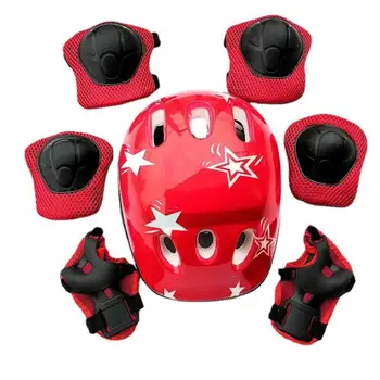 Детский шлем для катания на роликовых коньках Прочный комплект защитного снаряжения Набор накладок для защиты запястий Детские Профессиональные принадлежности для катания на коньках