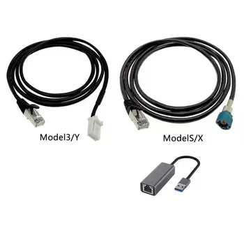 Диагностический Сервисный Кабель для Tesla Model 3/Y En Model S/X Ethernet Line Диагностический кабель1137658-00-A 1137658-00-C