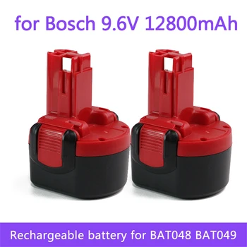 Для Bosch BAT048 9.6Vbosch 9.6V 12800NI-MH Аккумуляторная Батарея Электроинструменты Аккумулятор для Bosch PSR 960 BH984 BAT048 BAT119 L50