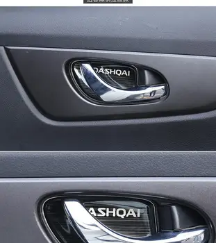 Для Nissan QASHQAI J11 2016-2019 Внутренняя дверная чаша из нержавеющей стали, декоративная нашивка для защиты от царапин, стайлинг автомобиля