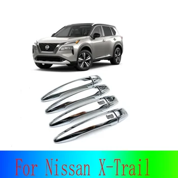 Для Nissan X-trail Защитная крышка дверной ручки Автомобильные аксессуары Автозапчасти Хромированная отделка Abs Защита безопасности