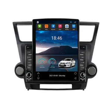 Для Toyota Highlander 2 XU40 2007-2013 Для Tesla Стиль Экран Автомобиля Радио Мультимедийный Видеоплеер Navi GPS Камера БЕЗ 2din DVD