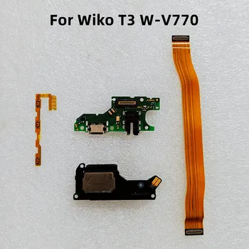 Для Wiko T3 W-V770 USB-плата для зарядки Кабель для громкой связи Кабель питания Основные части гибкого кабеля