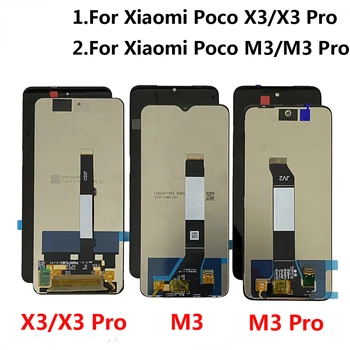 Для Xiaomi Poco M3 ЖК-дисплей С сенсорной панелью Digitizer M2010J19CG M2010J19CT ЖК-дисплей Для Poco X3 Pro LCD Poco X3 Ремонт дисплея