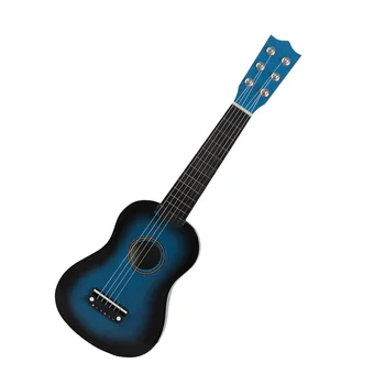 Дюймовая классическая акустическая гитара Деревянная детская гитара Музыкальное пробуждение от 3 лет Синий