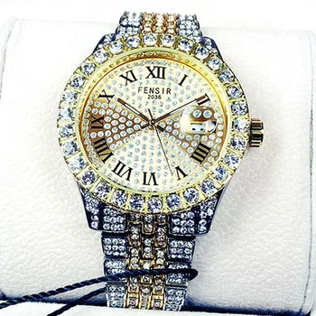 Кварцевые часы FENSIR Jewel Мужские модные копии наручных часов Мужской календарь со светящейся иглой Мужские копии часов montre homme