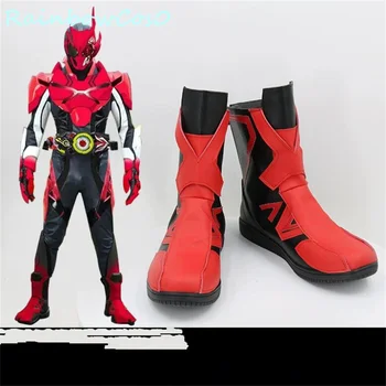 Красный Ковчег Kamen Rider Ark 01 Zero One Косплей Обувь Сапоги Игра Аниме Хэллоуин Рождество RainbowCos0 W3393