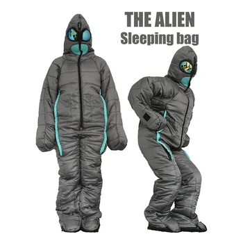 Креативный инопланетный спальный мешок для ходьбы в форме человека, портативные походные постельные принадлежности для всего тела, 3 размера, подходящие для большинства людей