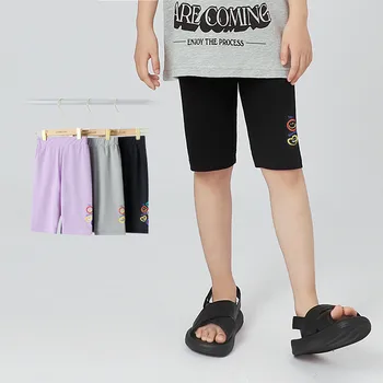 Летние шорты для девочек Корейская версия детских быстросохнущих защитных брюк Ice Silk Five Foints для девочек от 4 до 13 лет