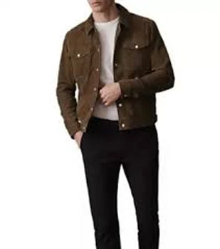 Мужская осенняя куртка сафари в американском стиле, хлопковая куртка в стиле ретро, мужская осенняя куртка в американском стиле