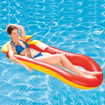 Надувной матрас для плавания Портативный Надувной Коврик для бассейна Складной ПВХ с надувным насосом Пляжная игрушка для летней вечеринки в бассейне