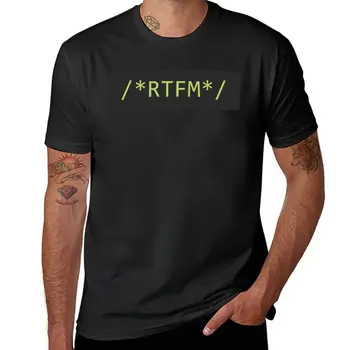 Новая футболка RTFM, графическая футболка, винтажная одежда, мужские футболки для больших и высоких