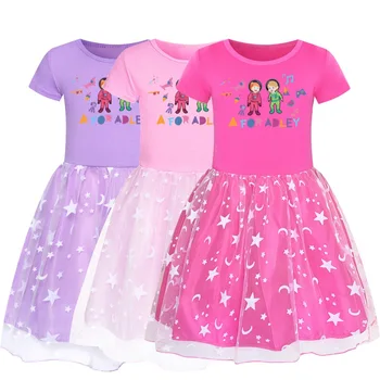 Новое летнее платье для маленькой девочки от ADLEY, Vestidos, платье для малышей, Милый детский костюм для вечеринки в честь дня рождения, платье принцессы от 4 до 12 лет, одежда