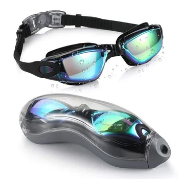 Новые модные очки для плавания в большой оправе для взрослых, высококачественные очки для плавания с защитой от запотевания HD, очки для плавания, очки для плавания