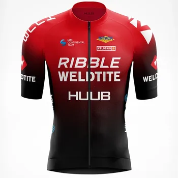 Новый Ribble Weldtite Huub Велоспорт Джерси Летняя Высококачественная Командная Мужская Одежда С Коротким Рукавом Быстросохнущий Майо Ropa Ciclismo 2022