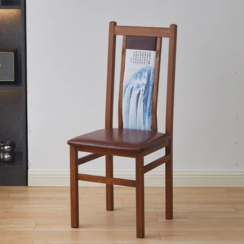 Обеденные стулья из искусственной кожи, Железный обеденный стул для отеля середины века, Офисный ресторан, Cadeiras De Jantar, Мебель для дома A2