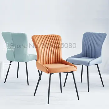 Обеденный стул из скандинавской кожи, домашняя Современная Креативная мебель, дизайнер обеденных стульев, Промышленный дизайнер, Обеденные стулья для столовой