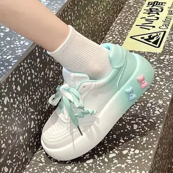 Обувь для девочек; коллекция 2023 года; сезон Весна-осень; Повседневная Модная Универсальная Обувь для девочек в Спортивном стиле; Корейская версия; Противоскользящие Разноцветные