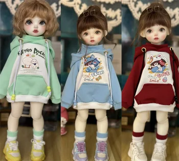 Одежда для кукол BJD для кукол 1/4, 1/5, 1/6 MSD, MDD, YOSD, толстовка с капюшоном, носки, аксессуары для кукол, подарочная игрушка для девочек (за исключением кукол)