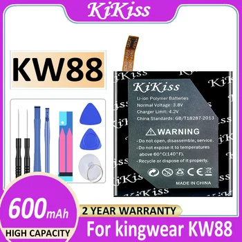 Оригинальный аккумулятор KiKiss 600 мАч для смарт-часов kingwear KW88 Pro KW88Pro Bateria