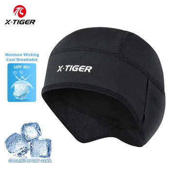 Охлаждающая кепка-череп X-TIGER, подкладка для шлема, впитывающая пот, велосипедная шапка для бега для мужчин и женщин, подходит под шлемы, головной убор для велоспорта MTB