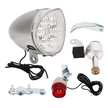 Передний задний фонарь для ретро-велосипеда, профессиональная светодиодная лампа для безопасности ночных путешествий, модификация 