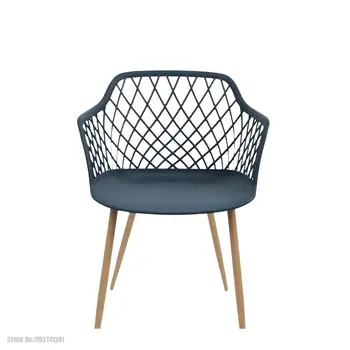 Пластиковые обеденные стулья, выдолбленное кресло, Пластиковый табурет, Креативная идея, мебель в Скандинавском стиле