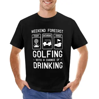 Прогноз на выходные. Футболка для игры в гольф с возможностью выпить, эстетичная одежда, облегающие футболки для мужчин