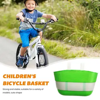 Прочная несущая конструкция Без заусенцев Для хранения предметов, корзина для переднего руля детского велосипеда, корзина для велосипеда, аксессуары для велосипеда