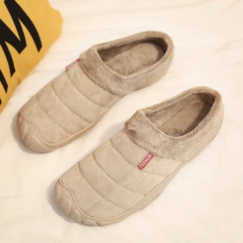 Размер 47-50, тапочки большого размера, осенне-зимние мужские хлопчатобумажные тапочки, домашняя хлопчатобумажная обувь большого размера, теплые мужские тапочки, обувь