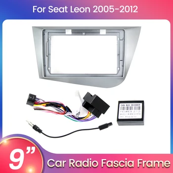 Рама автомобильного радиоприемника на 2 Din для Seat Leon 2005-2012, комплект для левого и правого руля, панель DVD-радио, Стерео Canbus