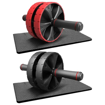 Роликовое колесо AB Roller, поддерживающее форму, Бесшумное колесо Dominal, Ab Roller С ковриком для упражнений, Спортивное оборудование для домашнего фитнеса