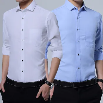 Смокинг-комбинезон для мужчин, мужская мода, деловой однотонный цвет, рубашка большого размера с длинными рукавами, верхняя блузка под чистящие рубашки