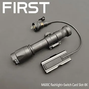 Страйкбольное Оружие SF M600C M300C Светодиодный Фонарик С металлическим карманом на панели с ЧПУ, подходит для 20-миллиметровой рейки, набор фонарей для охоты на открытом воздухе, скаута