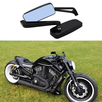 Универсальные прямоугольные боковые зеркала заднего вида для мотоциклов Ретро широкоугольные зеркала заднего вида для мотоциклов Harley